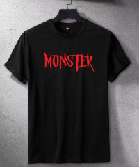 HM Men Black Solid Cotton Pure Cotton T-shirt Regular Fit