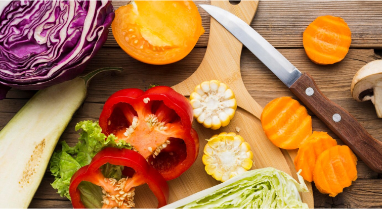 Fresh fruits and veggies