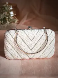 Forever Glam by Pantaloons Embellished Purse Clutch
